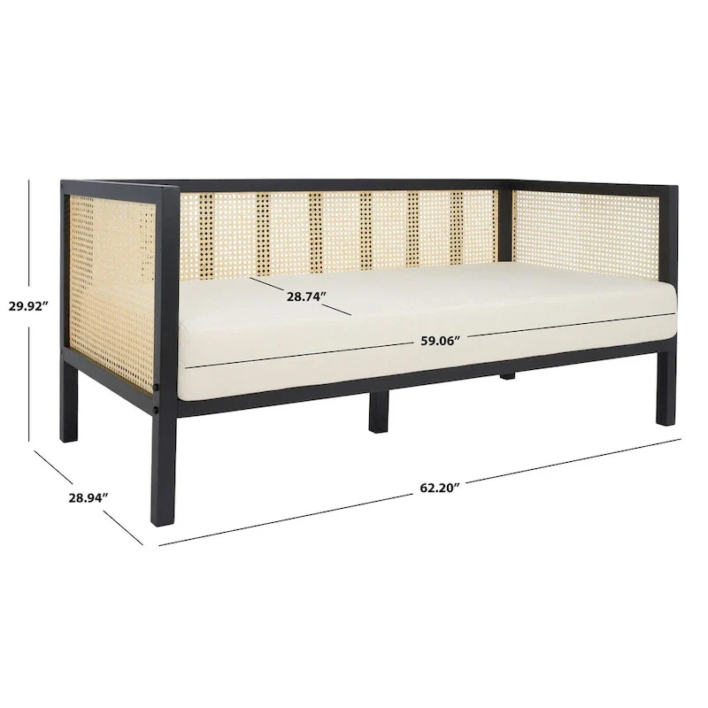 Mandie Rattan Sofa - 29 W x 62 D x 30 H - 29Wx62Dx29H