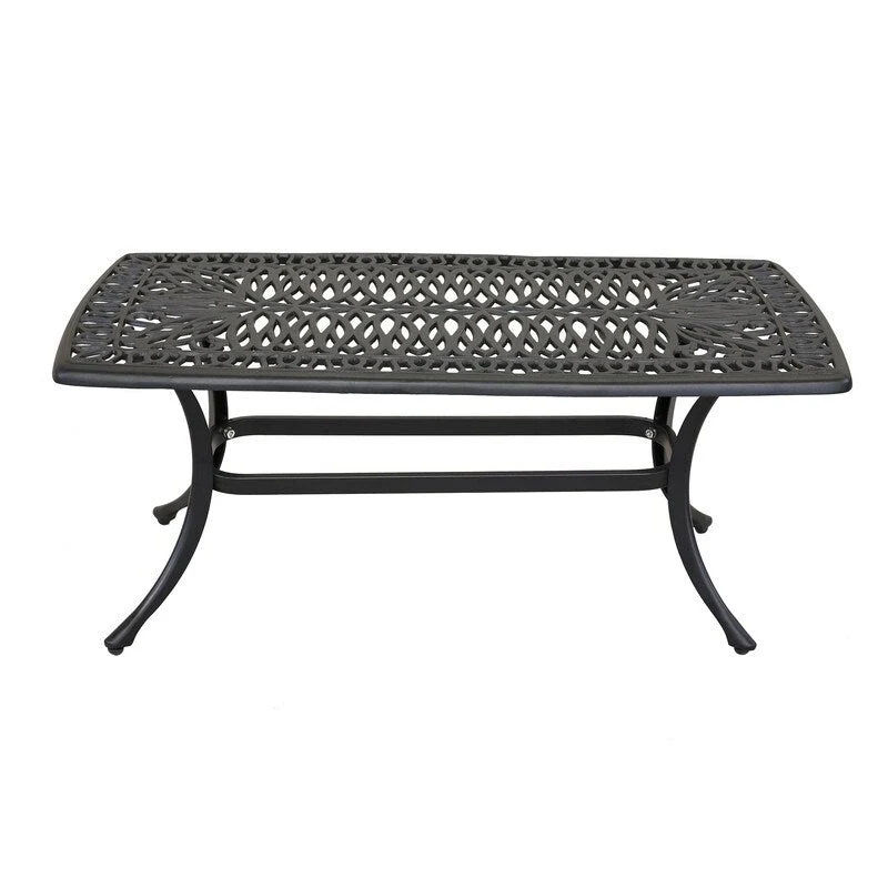 Havenside Home Saybrook Cast Rectangle Coffee Table