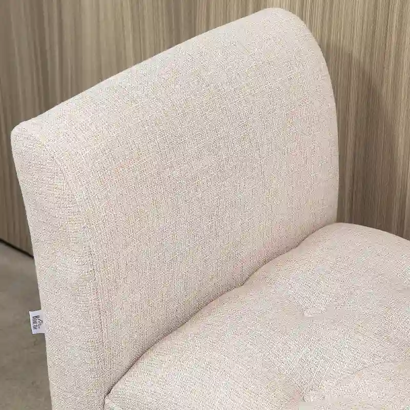 HOMCOM End of Bed Bench with Button Tufted Design, Upholstered Bench