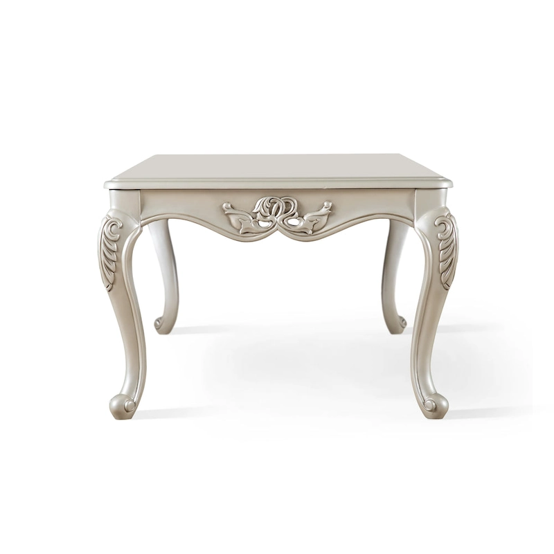 Furniture of America Clarissa Traditional Solid Wood Coffee Table with Carved Legs