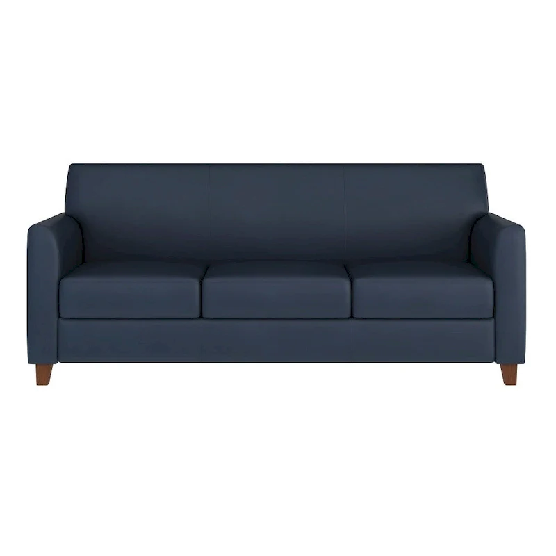 LeatherSoft Sofa with Clean Line Stitched Frame - 70W x 29D x 32.25H