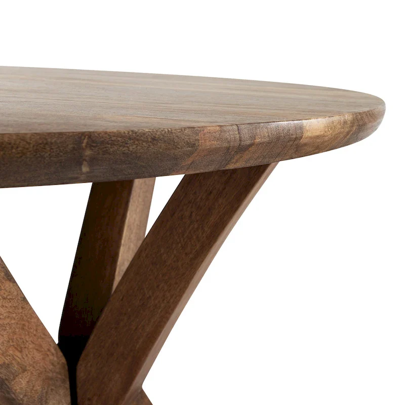 Round Wood Side Table