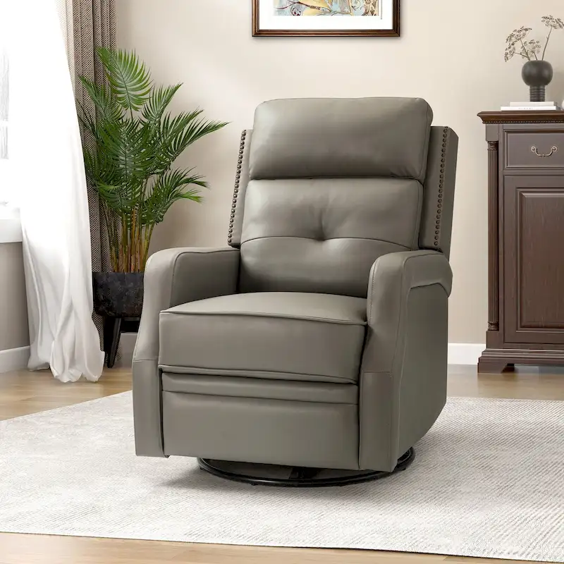 Beatriz Living Room Recliner with Metal Base