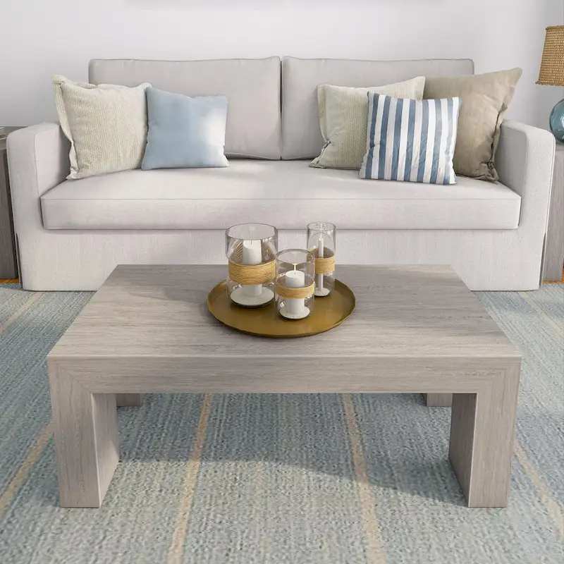 Plank and Beam Modern Rectangular Coffee Table - 40