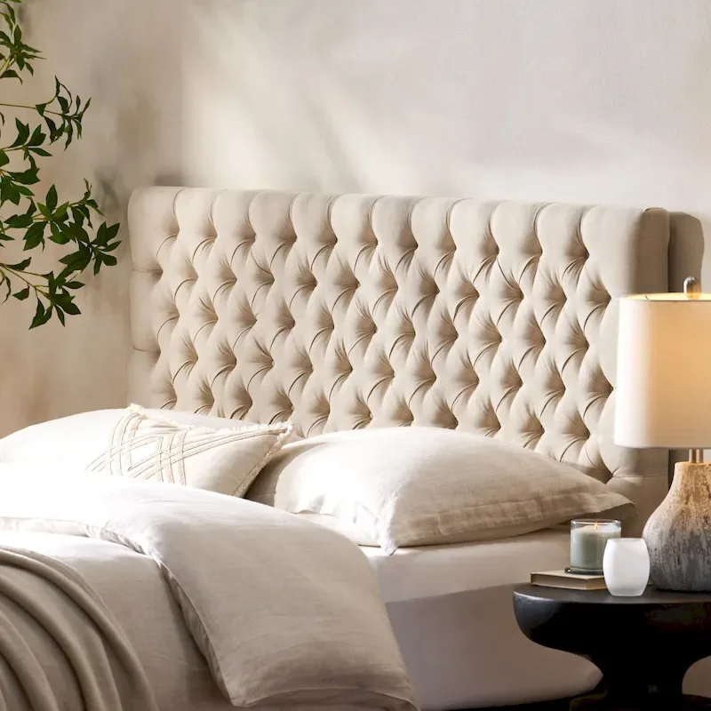 Jezebel Adjustable Full/Queen Tufted Headboard by