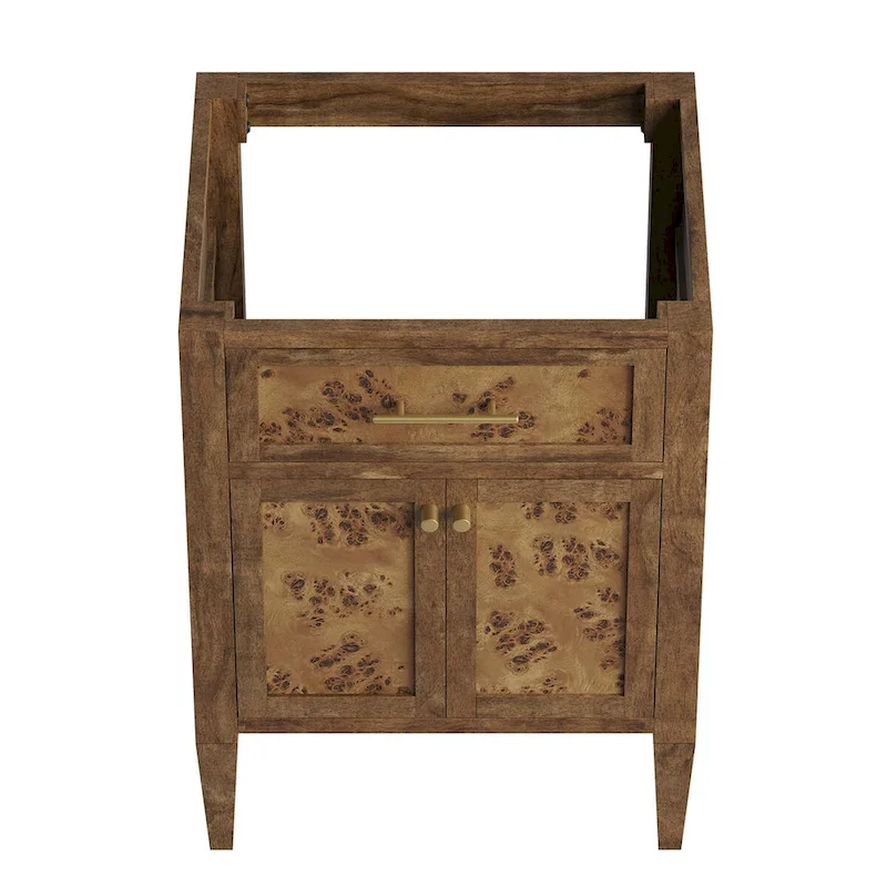 24 Wood Bathroom Vanity Cabinet (Sink Basin Not Included)