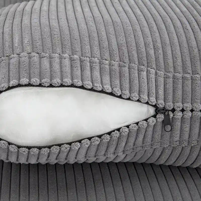 105  Sofa with Cushions and 5 Pillows