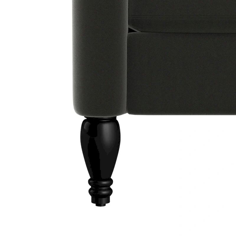 Velvet Wingback Push Back Recliner Chair