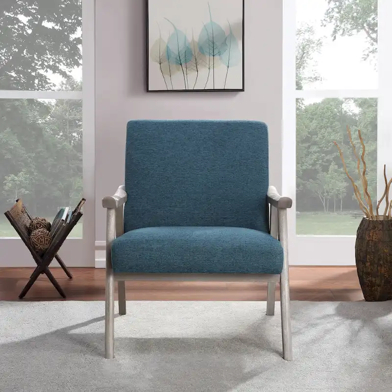 Weldon Mid-Century Fabric Upholstered Chair
