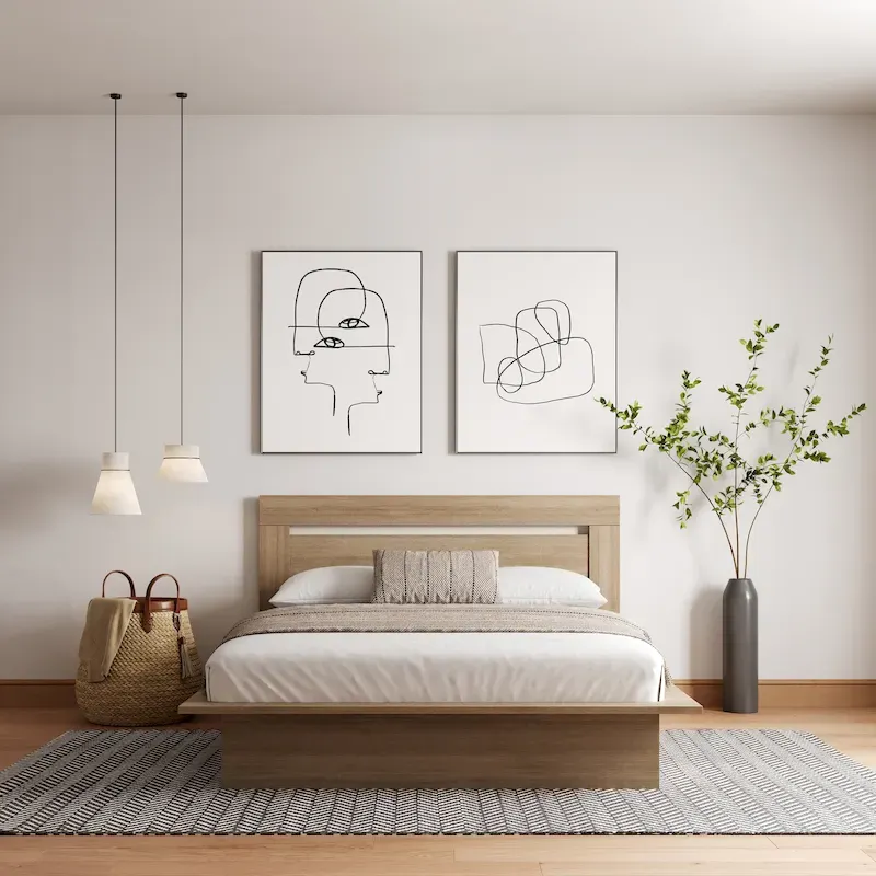 Malibu Platform Bed with Headboard