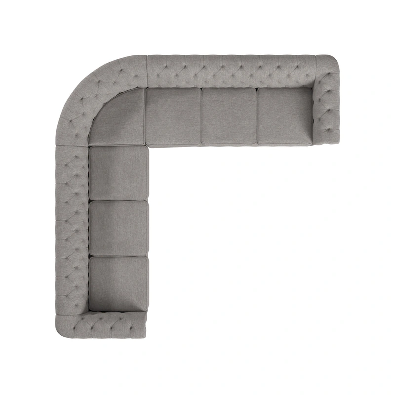 Knightsbridge Chesterfield L-shaped Sectional by iNSPIRE Q Artisan