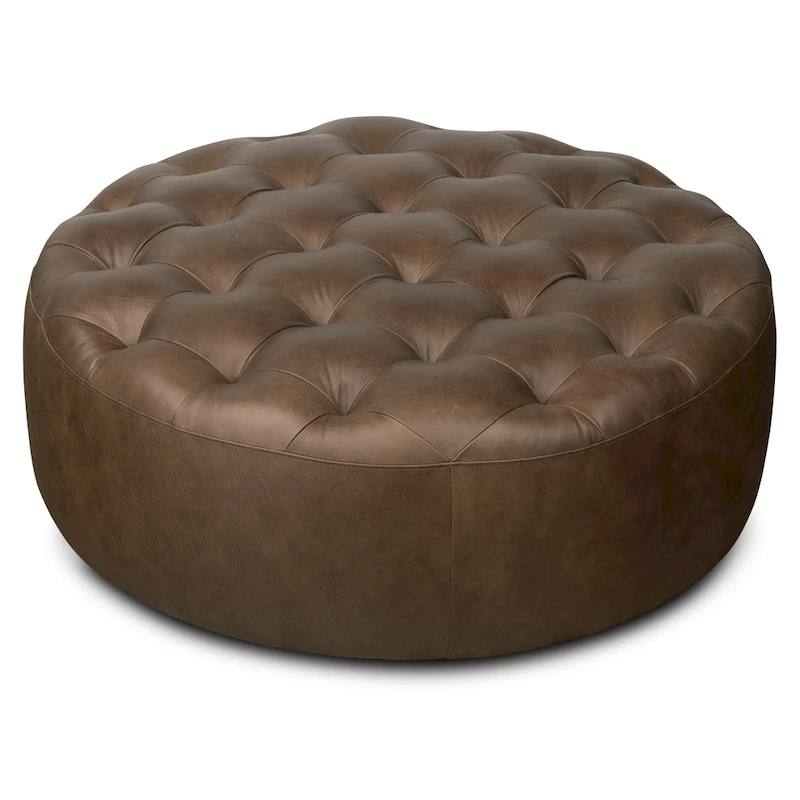 Poly & Bark Ascot Ottoman - Full Grain Genuine Italian Leather