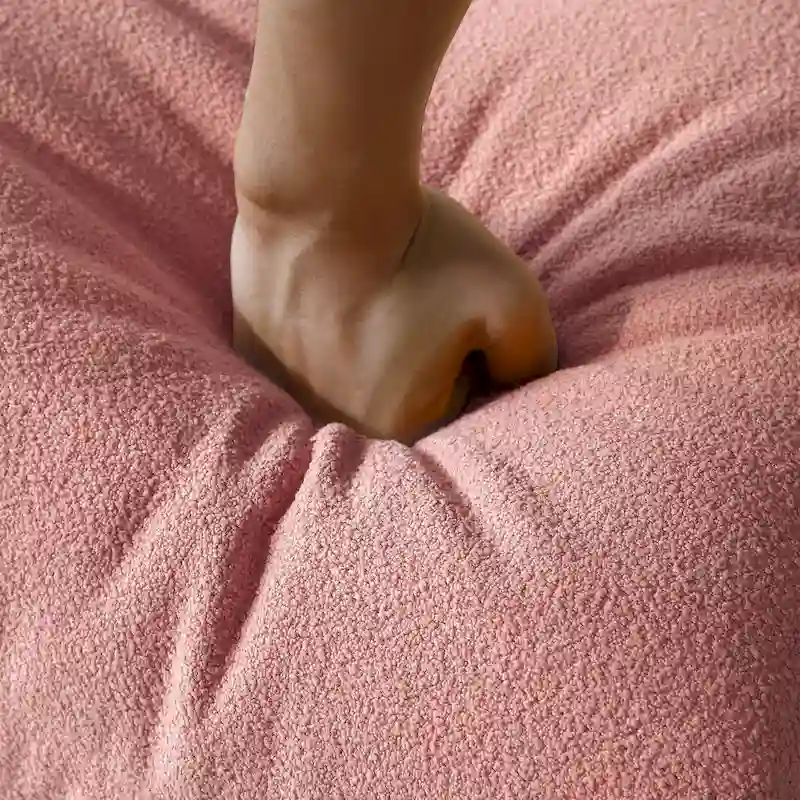 Feature Lazy Sofa Teddy Fabric Couch Living Room Sofa Bean Bag Chair