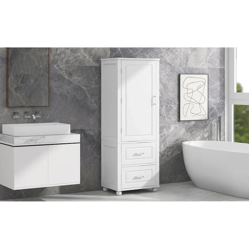 Tall Bathroom Storage Cabinet, Freestanding Storage Cabinet