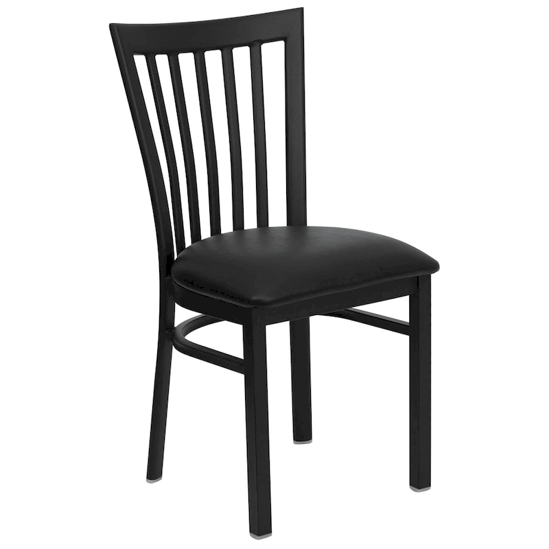 School House Back Metal Restaurant Chair - 17.25