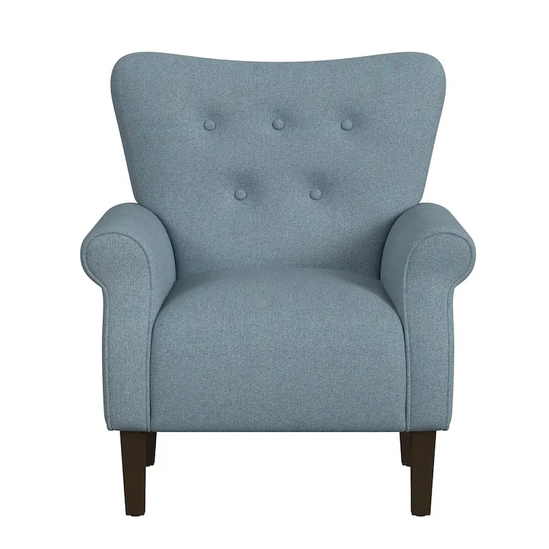 HomePop Rolled Arm Accent Chair