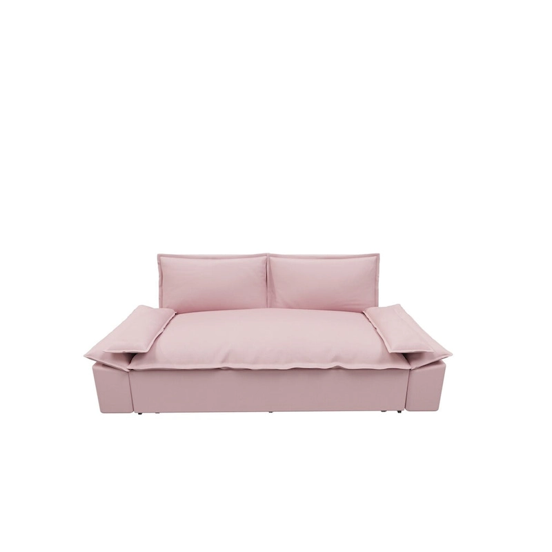 70.1 3-in-1 Convertible Queen Pull Out Sofa Bed with 2 Soft Pillows