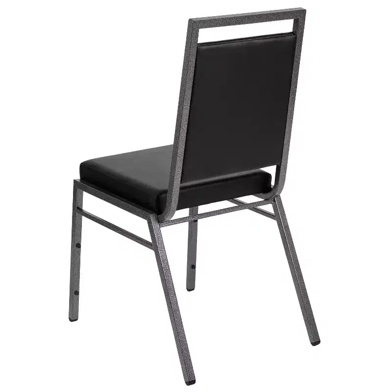 Flash Furniture HERCULES Series Square Back Stacking Banquet Chair with Silvervein Frame