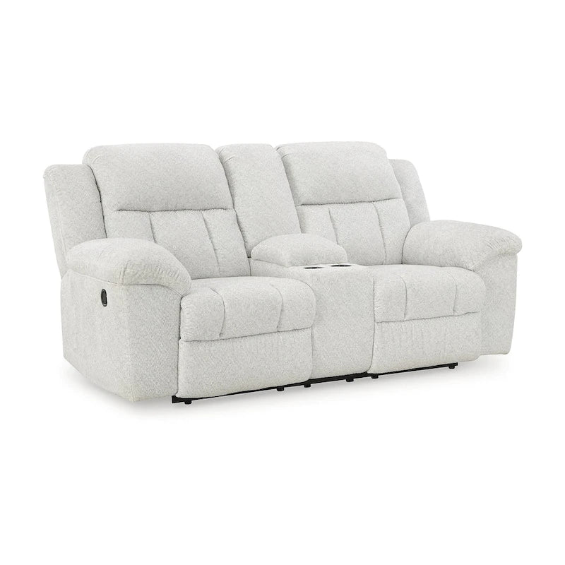 Signature Design by Ashley Frohn Double Reclining Loveseat with Console - 80W x 40D x 42H