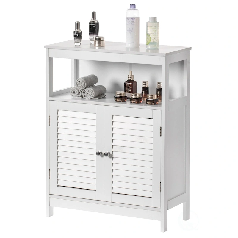 Wooden White Modern Storage Bathroom Vanity Cabinet