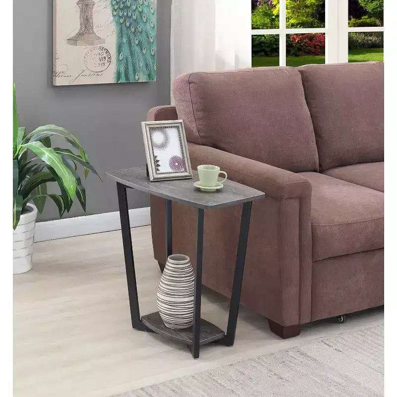 HomeStock Rectangle Metal Table Top End Table 1 -piece