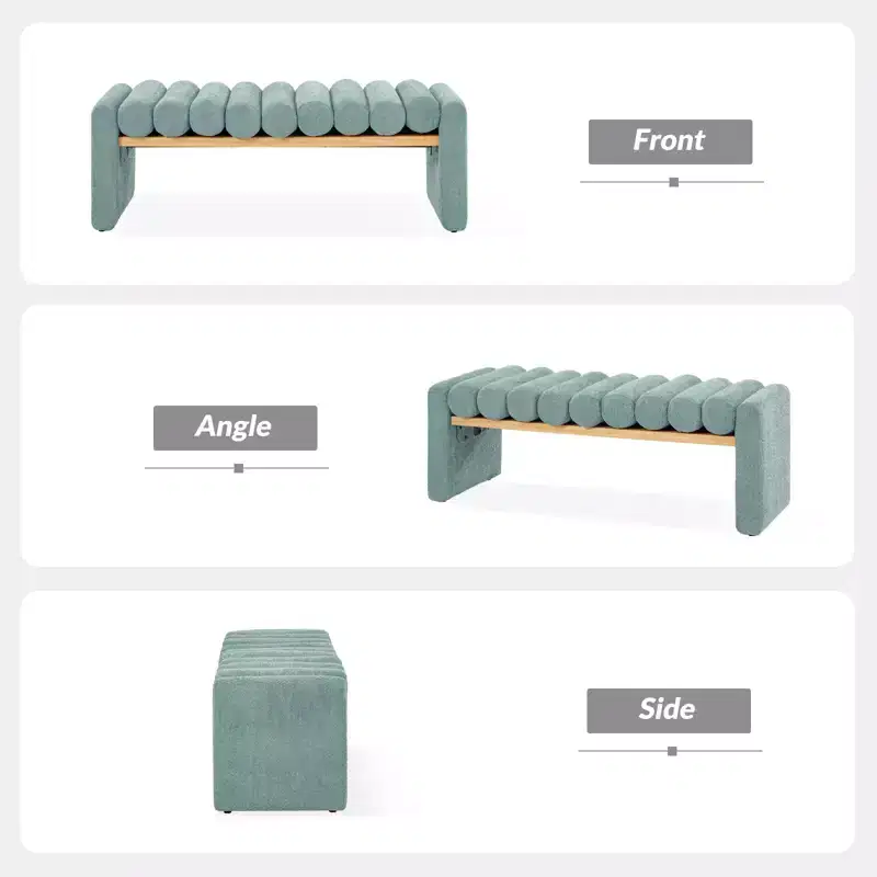 Alice Bench With Solid Wood Construction | HULALA HOME