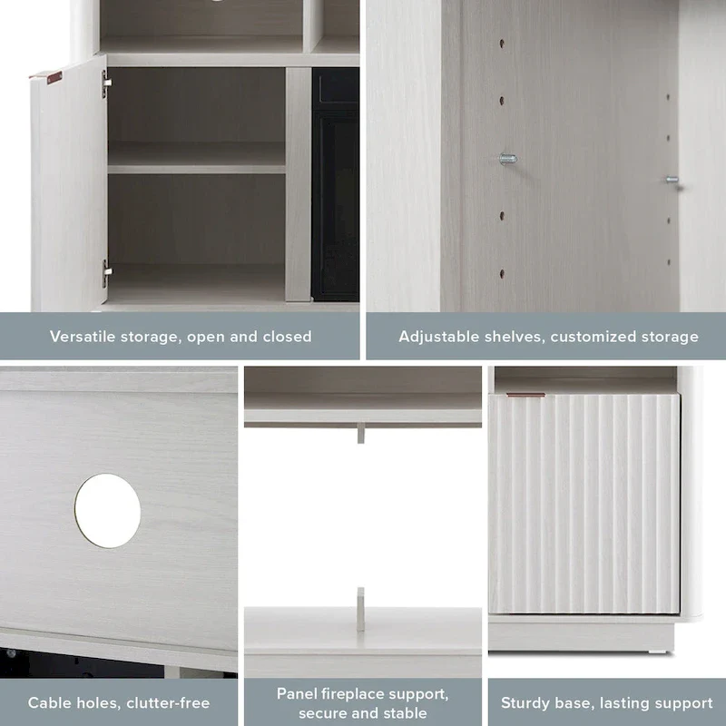 Mopio Brooklyn 59 Electric Fireplace TV Stand