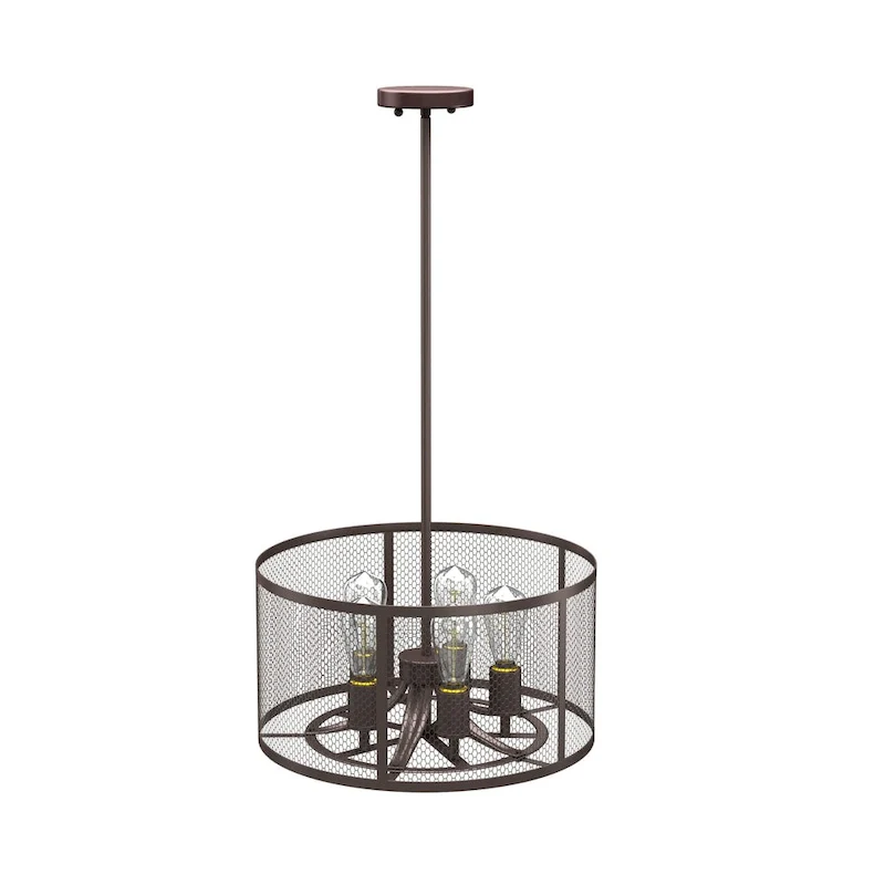 Carbon Loft Walker Industrial 5-light Oil Rubbed Bronze Pendant