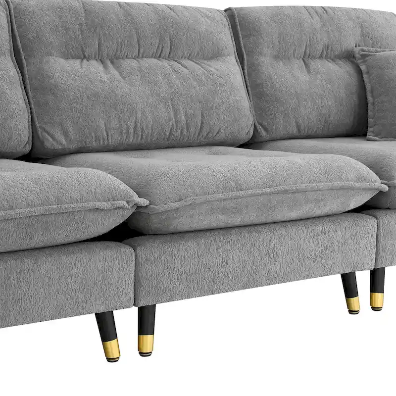 L shaped Convertible Sectional Sofa
