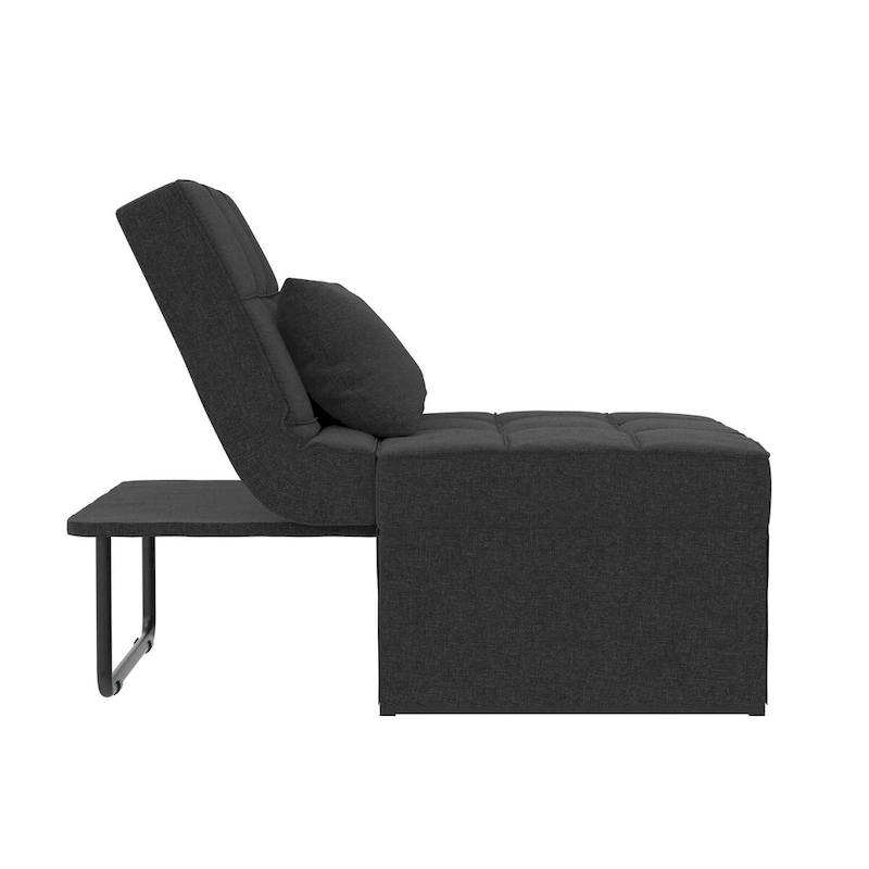 RealRooms Convertible Lounger Ottoman Sofa Chair with 4-in-1 Design