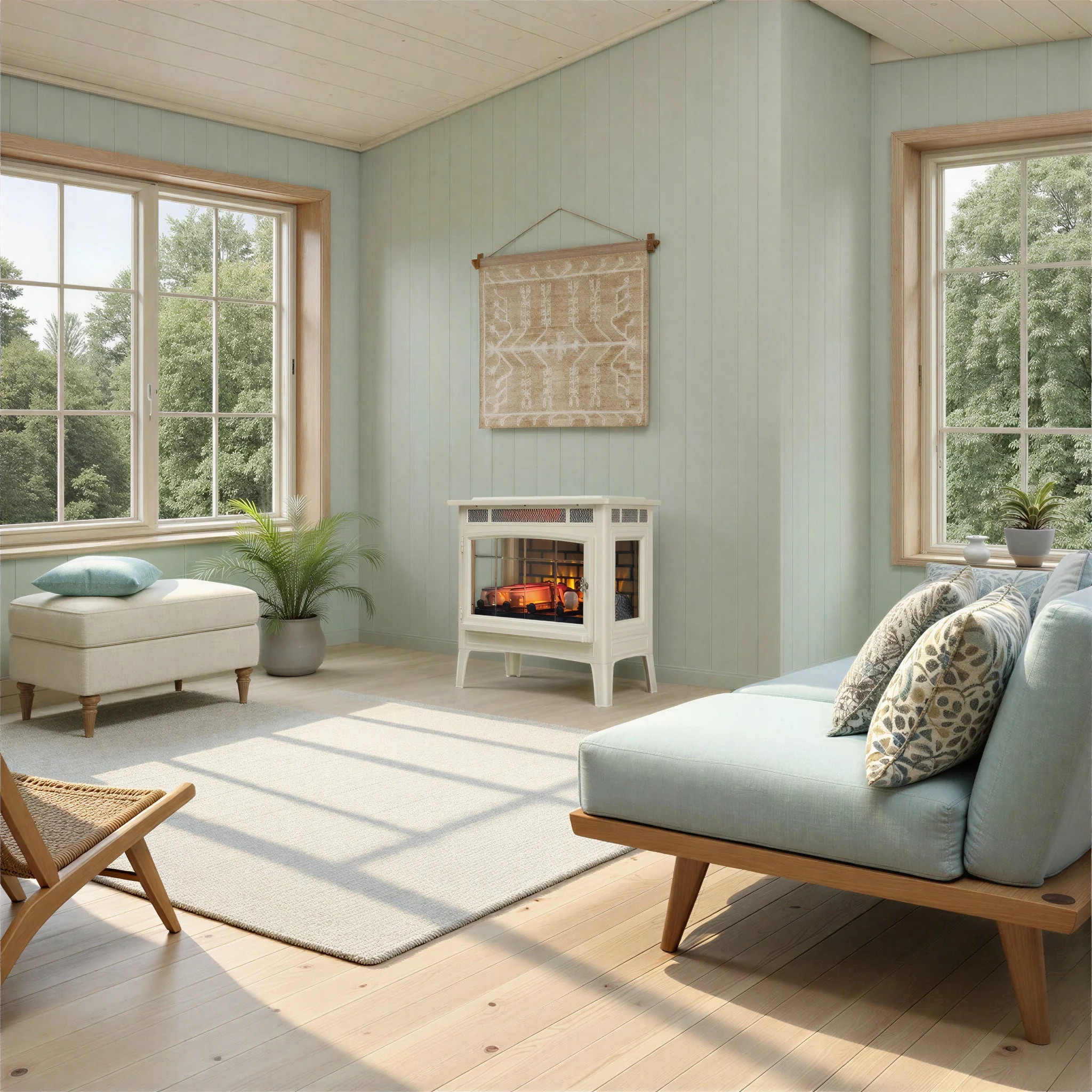 duraflame? Electric Infrared Fireplace Stove Heater with 3D Flame Effect