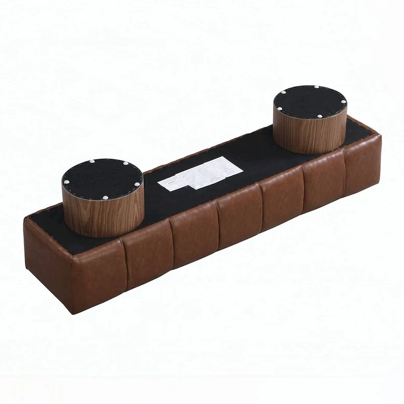 No-Assembly End of Bed Entryway Bench Ottoman