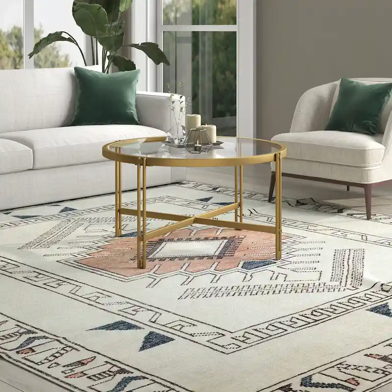 Inez 32 Wide Round Coffee Table