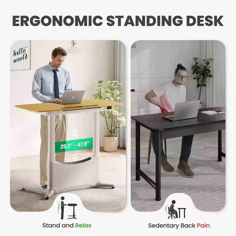 LumiDesk All in 1 Electric Height Adjustable Desk  Smart, Modular & Ergonomic