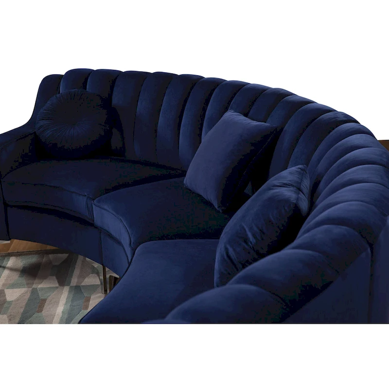 Velvet Sofas & Couches 4 Seats Round shape - 142