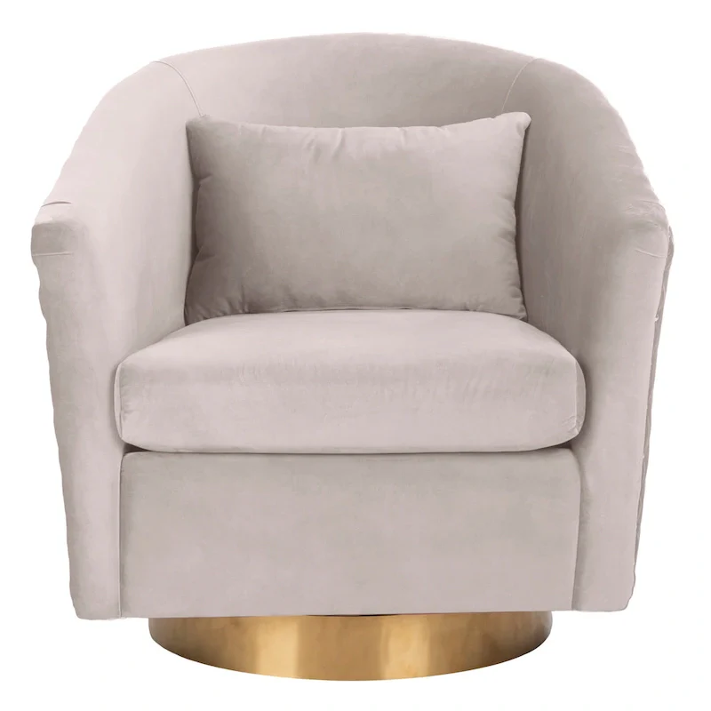 Quilted Swivel Tub Chair - 30Wx32Dx30H