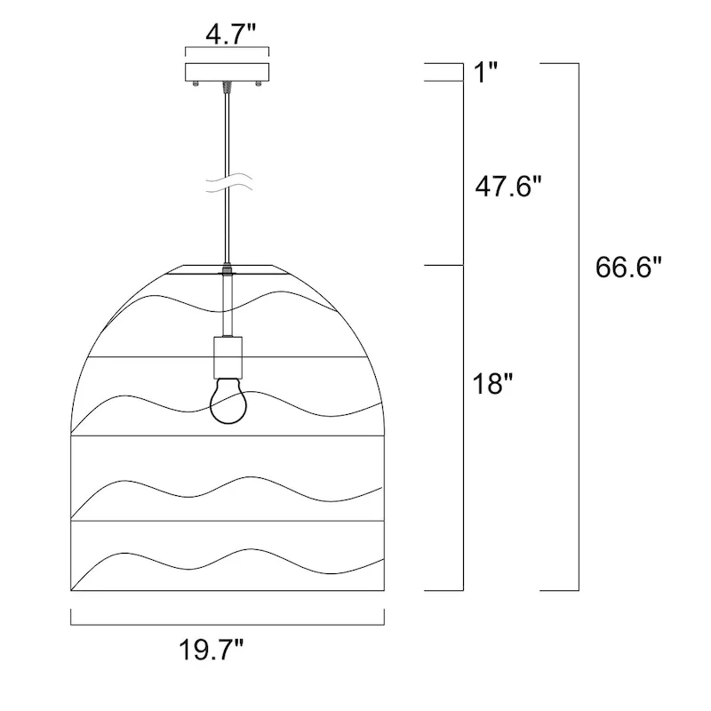 Luka Cream 1-Light Rattan Dome Basket Pendant Light