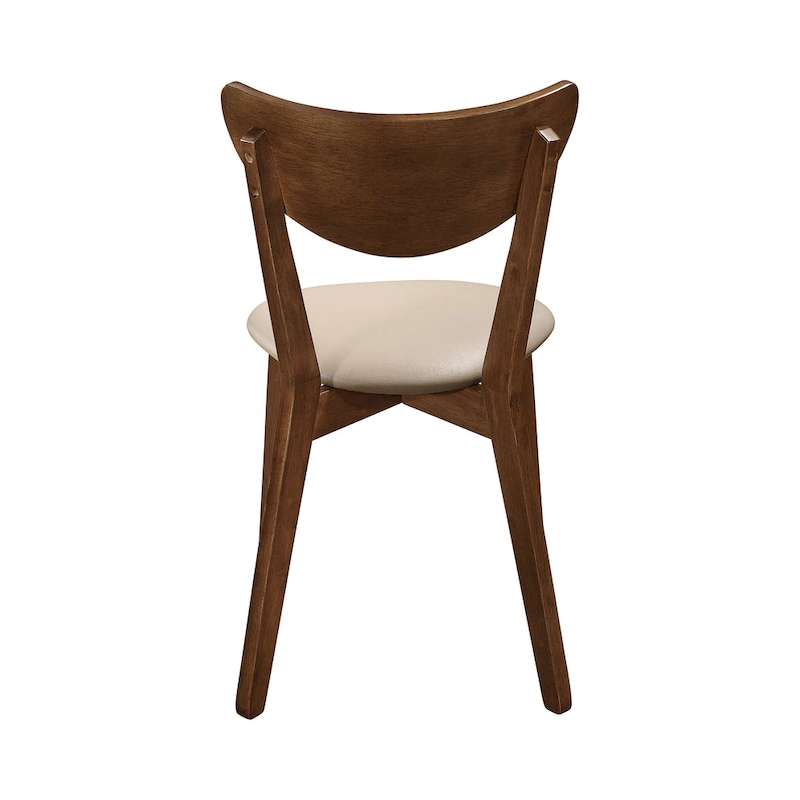 Markus Tan and Chestnut Open Back Dining Chairs (Set of 4)