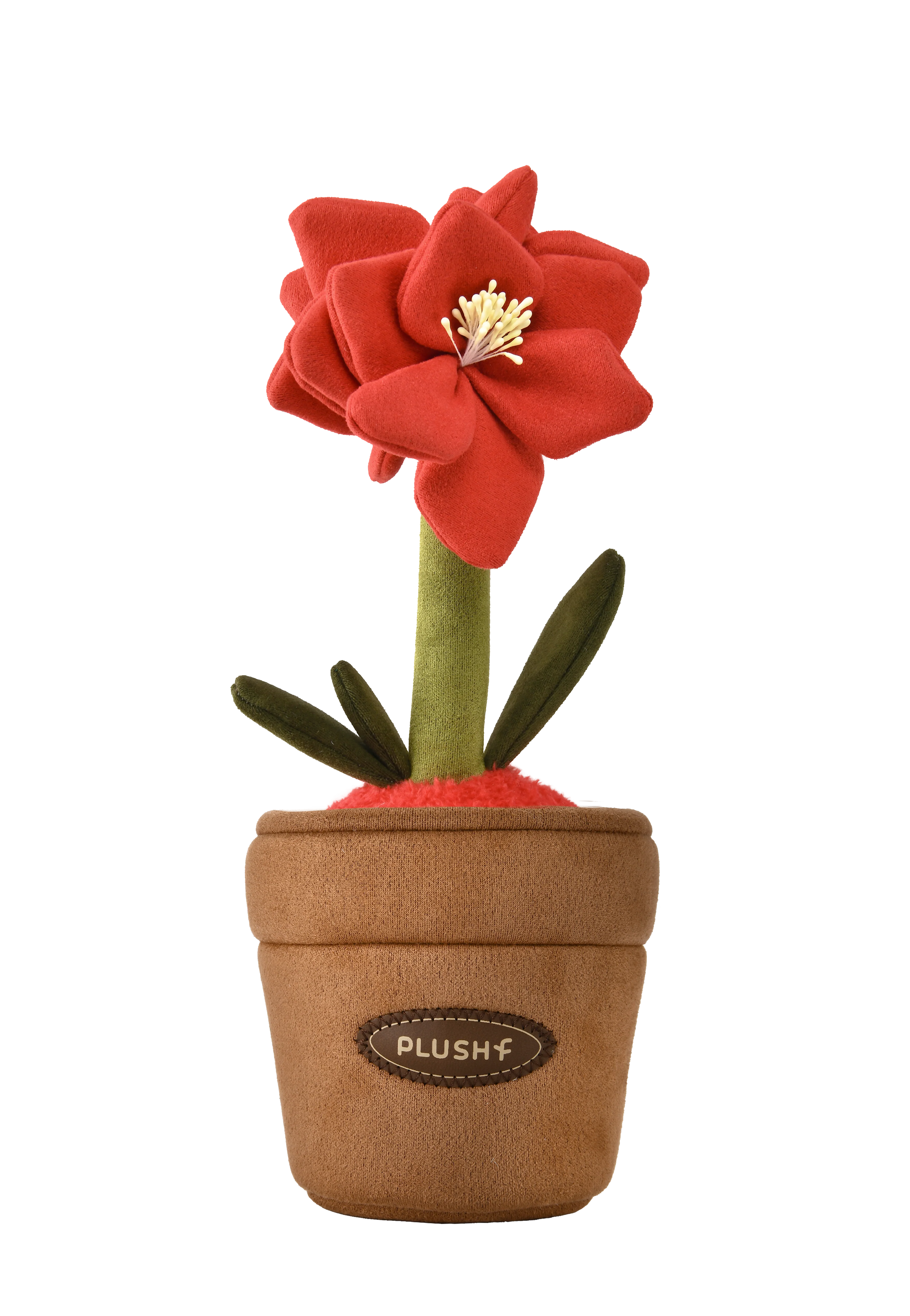 PlushWoods Amaryllis Plant Plush With Pot 25cm