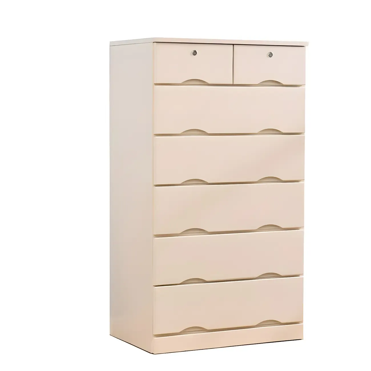 Stylish White Wooden Dressers with Soft Close Drawers