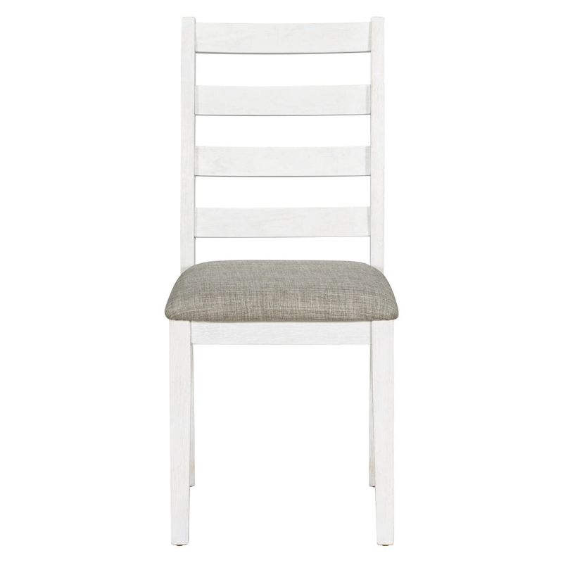 Rustic Style 6-Piece Dining Room Table Set with 4 Upholstered Chairs & a Bench