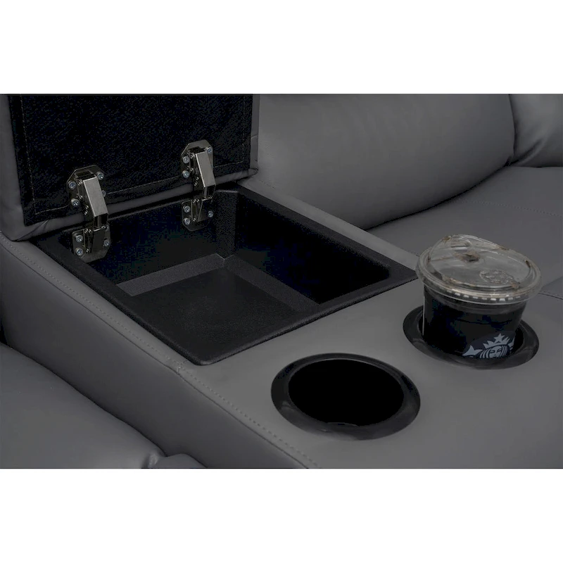 106 Manual Reclining Modular Sectional Couch with 1 Console & 2 Cup Holders, Living Room/Office