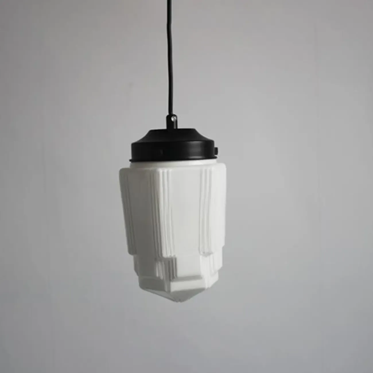 Modern Frosted Glass LED bedside pendant lamp in Hazelnut Tone