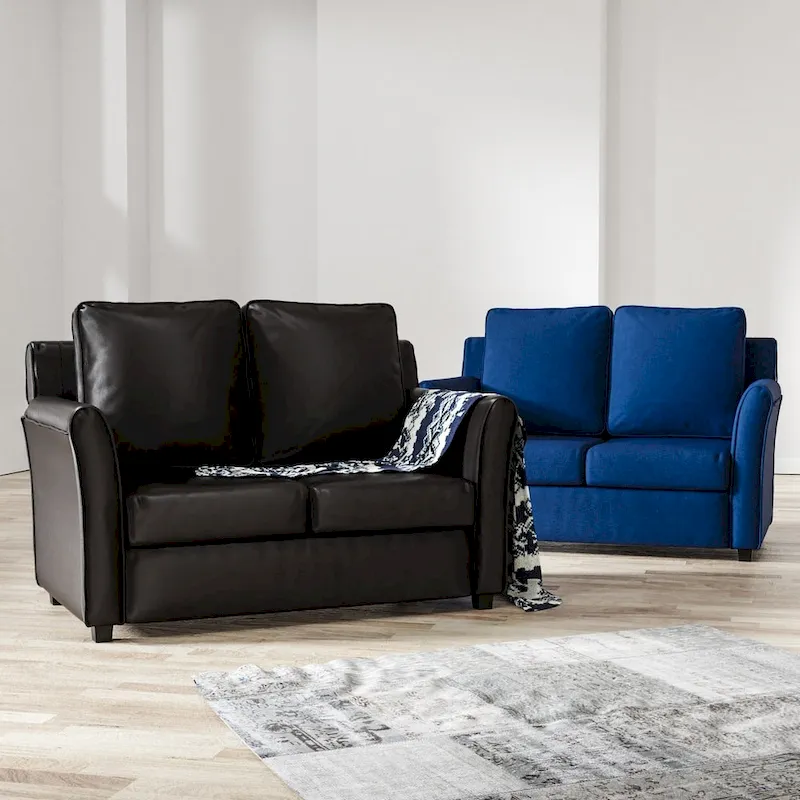 Golt Contemporary Upholstered Flared-arm Loveseat by Furniture of America