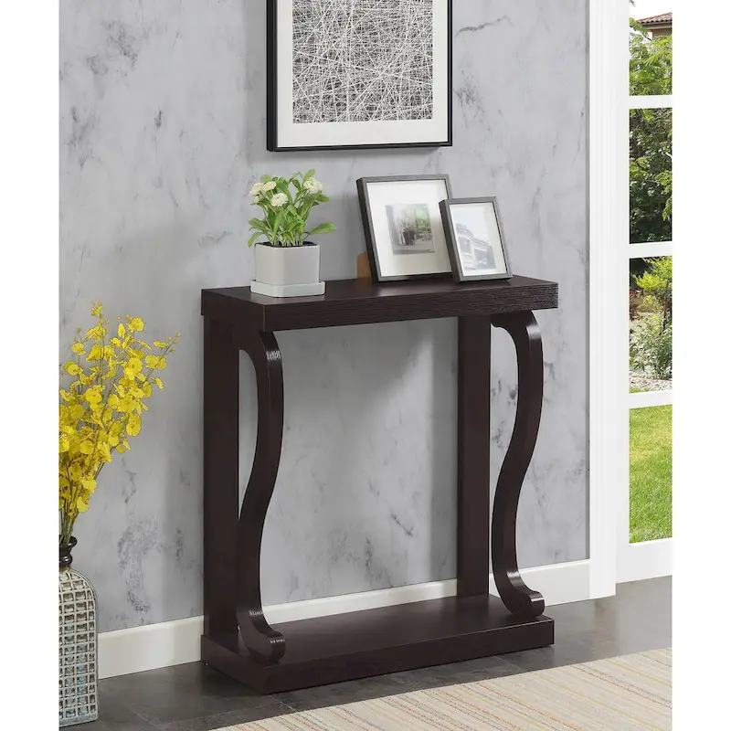 Convenience Concepts Newport Gramercy Console Table with Shelf