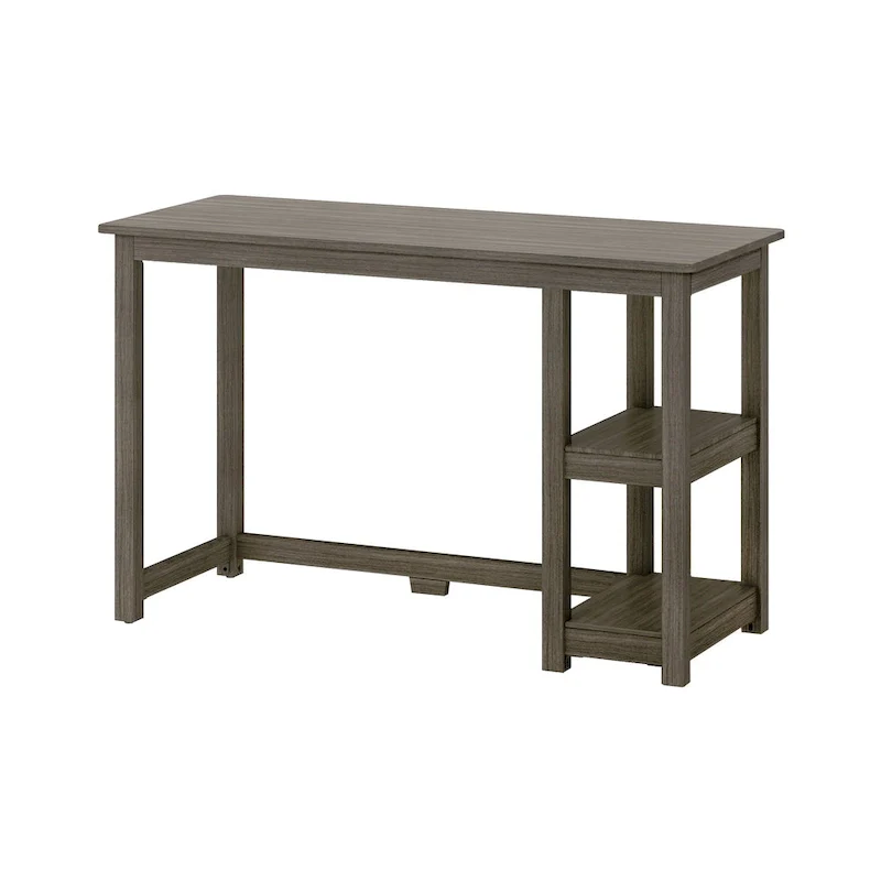 Plank and Beam Desk with Bookshelves