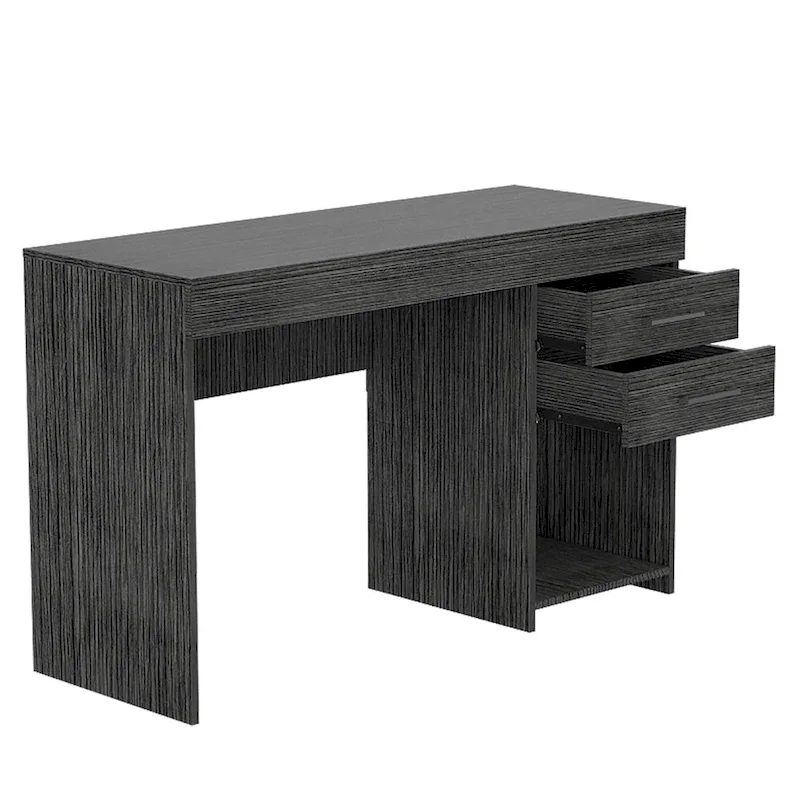 FM Furniture Austin Writing Computer Desk with Two Drawers and One Cabinet