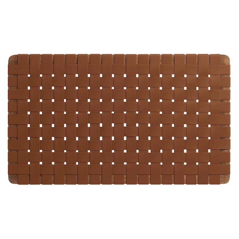 Sparta Wall-Mount Twin/Full/Queen/King Vegan Leather Weave Headboard