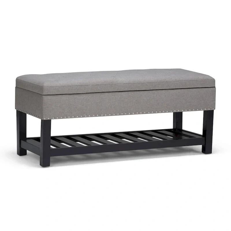 WYNDENHALL Riley 43 inch Wide Rectangle Ottoman Bench - 43 W x 17 D x 19 H