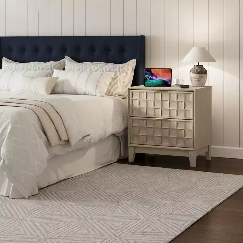 Nightstand with Built-In Charging Station